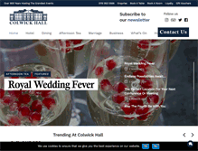 Tablet Screenshot of colwickhallhotel.com